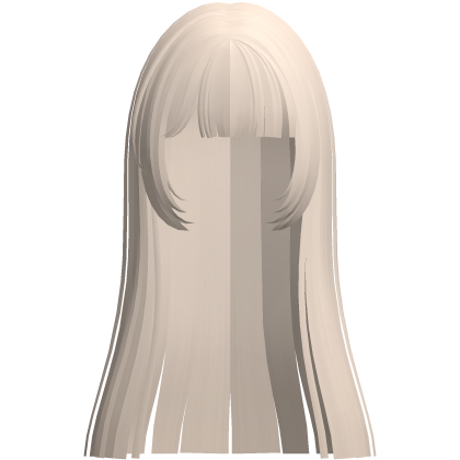 ♡ adorable long hime cut in blonde