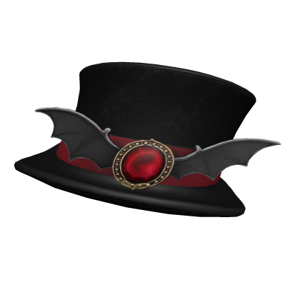 Black Bat Wing Top Hat