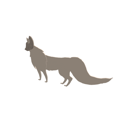 Wooden Fox wall decal