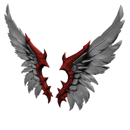 Crimson Fallen Angel Wings