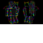 Cartoon rainbow club