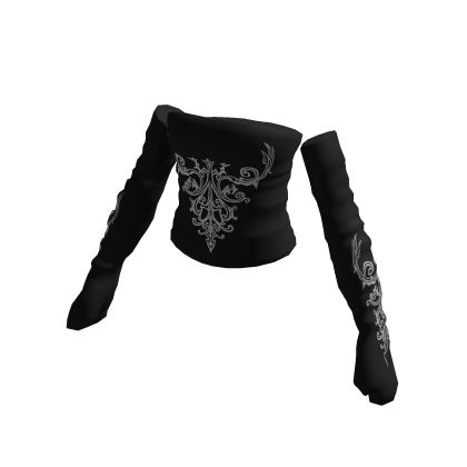 Y2k Tube top w/ Sleeves black