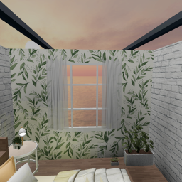 Aesthetics bedroom (sunrise view)