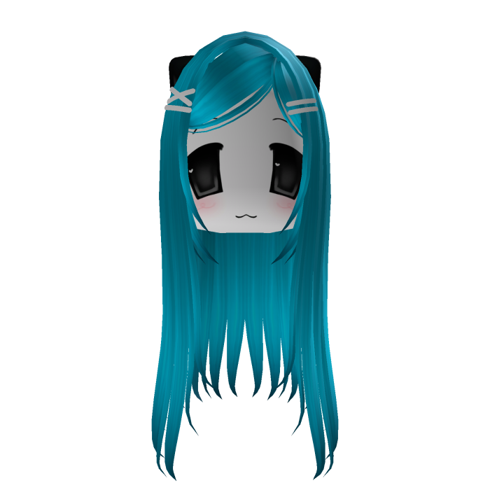long goth moe cat hair Cute happy Anime Chibi vkei