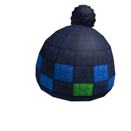 Blue Knit Beanie