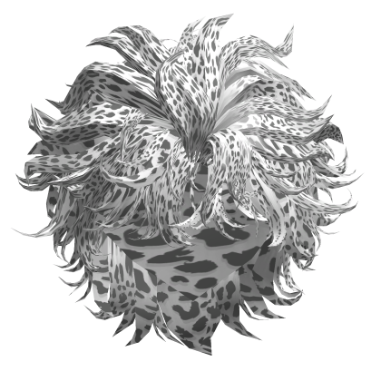 Stylish Slicked Back Mullet (Snow Leopard) Roblox item