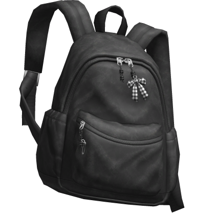 Black Canvas Backpack with Bow [3.0] 