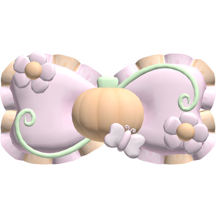 ʚ ︵ pink halloween pumpkin fairy bow 