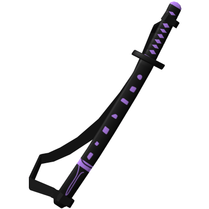 Purple Samurai Katana with strap Roblox item