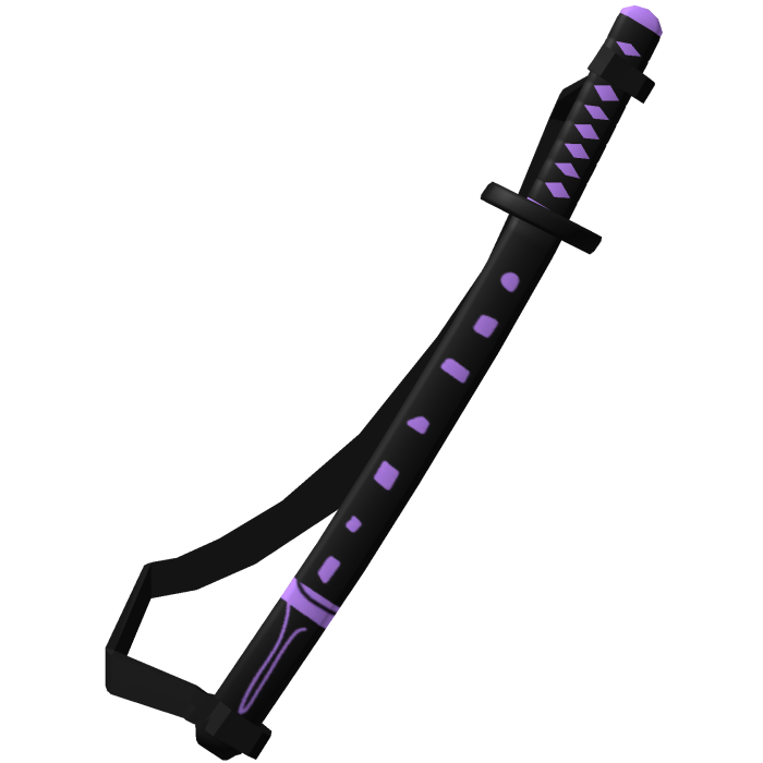 Purple Samurai Katana with strap