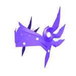 Glory Amethyst Winged Helmet