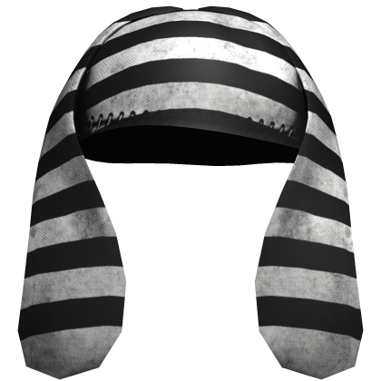oversized striped bunny ears hat