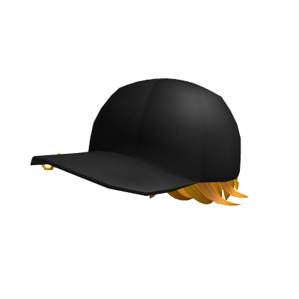 Men Golden Hair with Black Cap