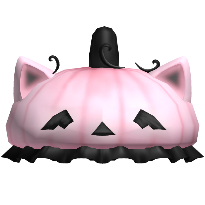 Pink Spooky Halloween Pumpkin Cat Hat