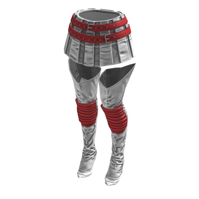 Fashionista Boot Chic Skirt (White Red)