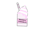 Strawberry milkshake :3