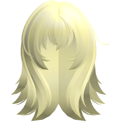 aoi mukou fluffy messy anime hair yellow