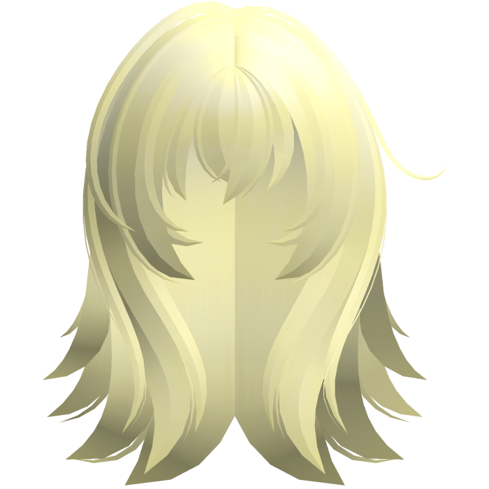 aoi mukou fluffy messy anime hair yellow