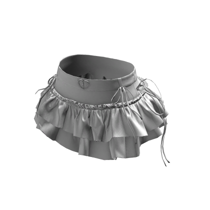 Y2K Bow Ruffled Layer Mini Skirt White [JEYS]