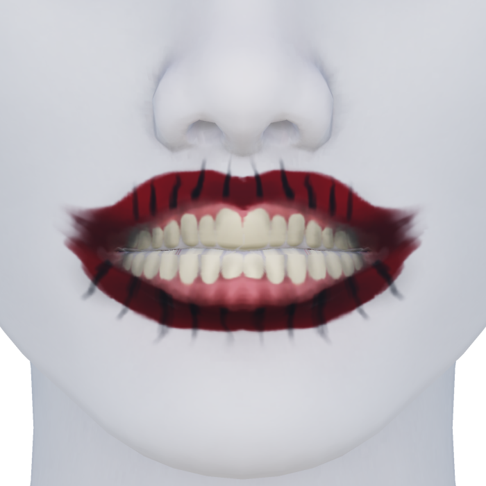 Scary Joker Grimace Teeth
