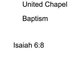 United Chapel Baptisimel HotTub