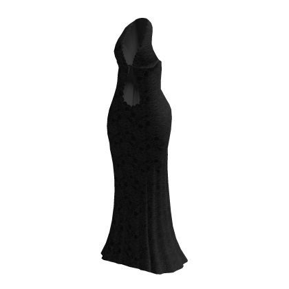 roblox black dress Long Black Dress