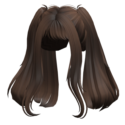 Soft Loose Princess Long Bangs Pigtails in Brown Roblox item