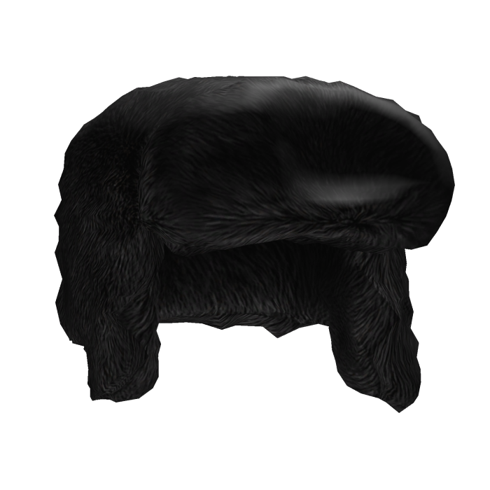 Black Fur Ushanka Winter Hat
