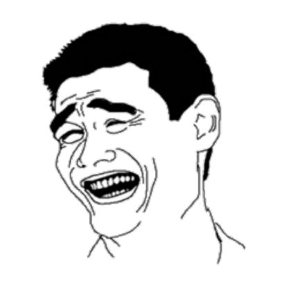 Asian Trollface "Transparent!" Roblox decal