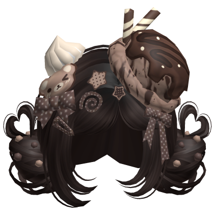 ♡ Ice Cream Girly Buns (Chocolate)