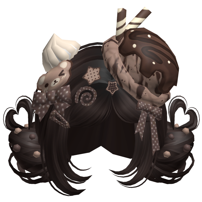 ♡ Ice Cream Girly Buns (Chocolate)