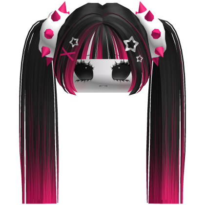 Neon Toxic Spiked Pigtails 🖤 Roblox item