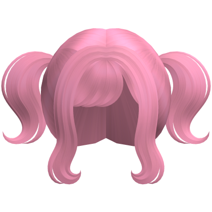 pink wispy anime cutie mini pigtails