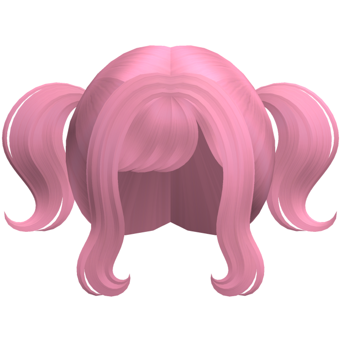 pink wispy anime cutie mini pigtails