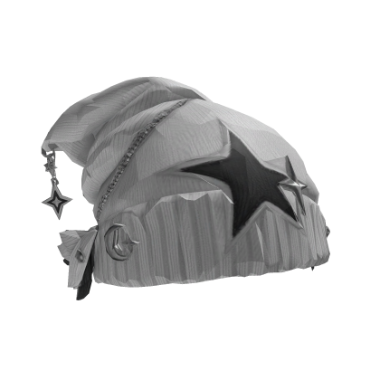 ⏳ White Slouchy Star Beanie | Limited Time