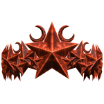 Orange Halloween Star Crown