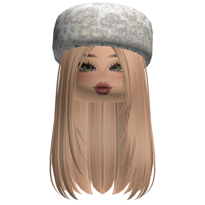Cute Fuzzy Ushanka Hair w/ Makeup