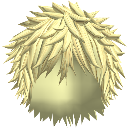 yellow spiky emo hair