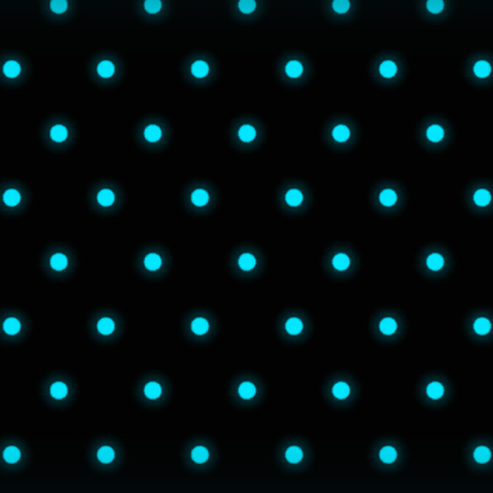 Cyan Glowing Polka Dots