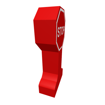 Wooden Railway Stop Sign