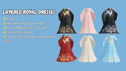 [Layered] Celestial goddess dresses preview 1