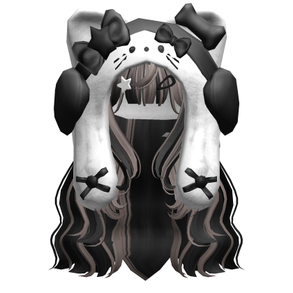 Black&Ash Cute Cozy Kitty Hood Hair
