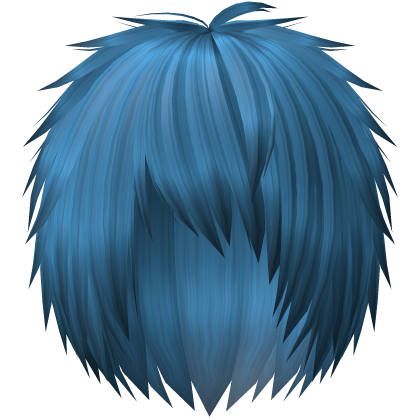 Vkei Scene Blue Long Emo boy hair Roblox item