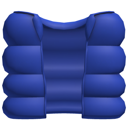blue cozy puffer vest