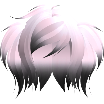 cute emo short fluffy moe pigtails in pink black
