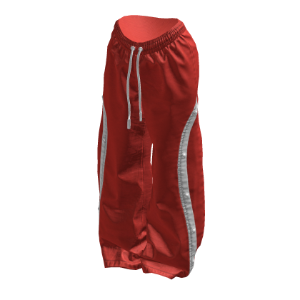 Red Baggy Striped Track Suit Pants 🫐 thumbnail