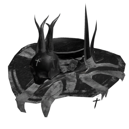[Glowing] Outlaw Black Skull Hat