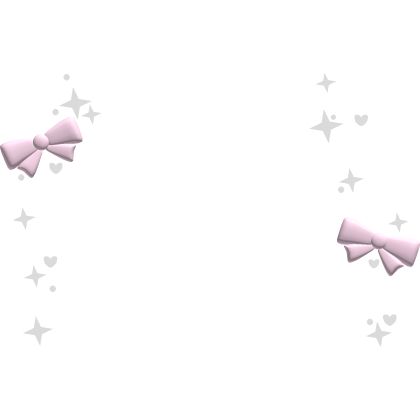 ♡ cutesi pink bow sparkles aura Roblox item