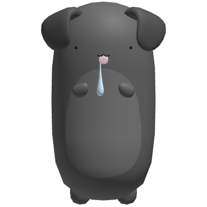  ♡ ꒰ black holdable chubby bean dog ꒱ ♡