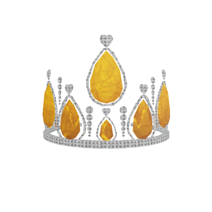 Glowing Golden Gemstone Tiara